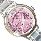Flower Swirls Design Italian Charm Watch A26778364