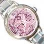Flower Swirls Design Italian Charm Watch A26778364