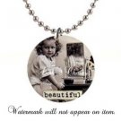 Vintage Child Design Button Necklace A26803870