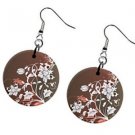 Flower Swirl Design Dangle Earrings A26778473