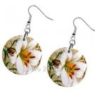 Lily Flower Design Dangle Earrings A26778466