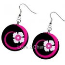Flower Design Button Dangle Earrings A26800720