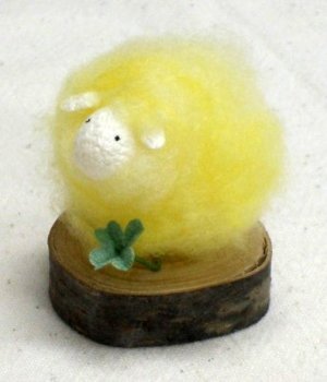"Cocoon Doll" Japanese Hand Made  "Yellow Sheep" New