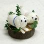 "Cocoon Doll" Japanese Hand Made  "Twin Dogs" New