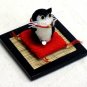 "Cocoon Doll" Japanese Hand Made  Black and White Cat