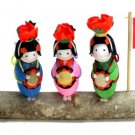 Cocoon Dolls" Japanese Hand Made  "Trio De SANSA-chan