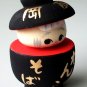 Wooden Doll "Soba-Bowl Baby" New