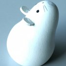 Looking-up Wooden Mouse handmade by Kokeshi Doll Artist
