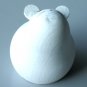 Looking-up Wooden Mouse handmade by Kokeshi Doll Artist