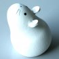 Looking-up Wooden Mouse handmade by Kokeshi Doll Artist