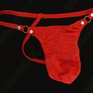 K41004 Hot Men Sexy String Pouch Thong Red M