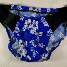 RA362 HOT MEN Bikini Briefs Swimwear Hawaiian Topical Flowers Blue