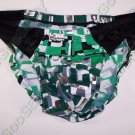 RA362 HOT MEN Bikini Briefs Swimwear Silver Green