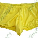 K396 HOT MEN SWIMWEAR BOXER BRIEF C-TOOL SLEEVE Yellow