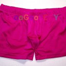 RB147 Men Boxer Brief Swimwear Contoured Pouch Fushcia