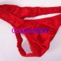 K1509A HOT MEN SEXY THONG SWIMWEAR PLEATED POUCH red