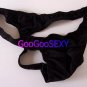 K1509A HOT MEN SEXY THONG SWIMWEAR PLEATED POUCH black