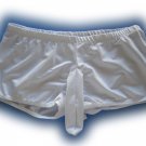 K396 HOT MEN SWIMWEAR BOXER BRIEF SLEEVE white