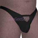 K443 MEN STRING BIKINI CONTOURED HOLE POUCH RIO BACK black