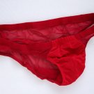 K317 HOT SEXY MEN SWIMWEAR THONG SWIM POUCH MESH BACK Red