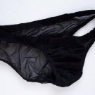 K317 HOT SEXY MEN SWIMWEAR THONG SWIM POUCH MESH BACK Black