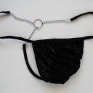 K1011 HOT SEXY MEN STRING THONG C-Thru Stripes POUCH Black