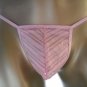 K1011 HOT SEXY MEN STRING THONG C-Thru Stripes POUCH Pink
