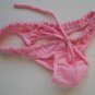 K326B HOT SEXY MEN SKIMPY POUCH THONG DRAWSTRING Pink