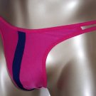RC386 HOT SEXY MEN MINI POUCH THONG Patchwork 2-Color panel Rose