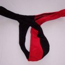 R1532 HOT SEXY MEN MINI POUCH THONG 2-Color Cross Front Red