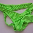 K356C HOT SEXT MEN SWIM THONG CONTOURED POUCH w/ SLEEVE Green