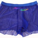 K339 Tulle Net Boxer Brief w/ Contoured Shape Pouch Royal Size: L