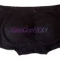 W3811 Lace Butt Padded Female Boyshorts Black  XL 28"-33"