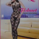 W3039 SEXY WOMEN FISHNET LACE BODY STOCKING DANCEWEAR Black
