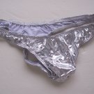K358A HOT SEXY MEN THONG SHINY METALLIC Silver