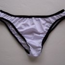 K327 HOT SEXY MEN BIKINI BRIEF Low Waist High-cut Legs White