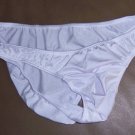 K1509 HOT SEXY MEN BIKINI PLEATED CONTOUR POUCH M White