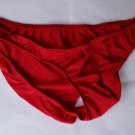K1509 HOT SEXY MEN BIKINI PLEATED CONTOUR POUCH L Red