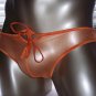 Ky008 HOT SEXY MEN BIKINI BRIEF C-THRU SHEER Orange