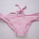 Ky008 HOT SEXY MEN BIKINI BRIEF C-THRU SHEER Pink