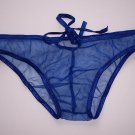 Ky008 HOT SEXY MEN BIKINI BRIEF C-THRU SHEER Royal
