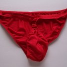 K1505 HOT SEXY MEN POUCH BIKINI w/ Clips Closure red