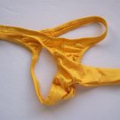 RG699 Hot Sexy Men Thong Contour Pouch w/ Sleeve Gold Yellow