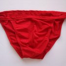RA436 Hot Sexy Men String Bikini Shiny Swim Tricot Red