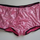 K122 HOT MEN SEXY BOXER BRIEF METALLIC Contoured Pouch Pink
