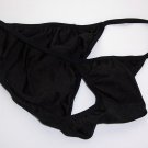 K448 MEN STRING BIKINI CONTOURED POUCH TANGA Black M