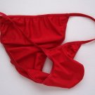 K448 MEN STRING BIKINI CONTOURED POUCH TANGA red Small