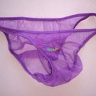 K319M HOT SEXT MEN RIO BACK MESH BIKINI SKIMPY POUCH purple