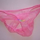 K319M HOT SEXT MEN RIO BACK MESH BIKINI SKIMPY POUCH pink