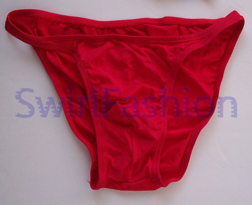 R1711 HOT SEXY MEN STRING BIKINI Soft Swim Red